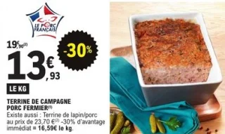 Terrine de campagne porc fermier Maison Giffaud