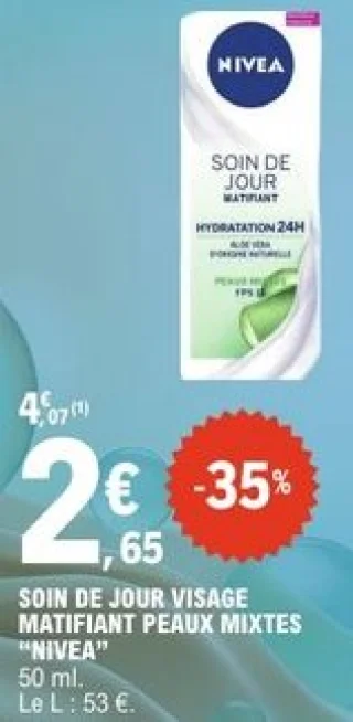 Soin de jour visage matifiant peaux mixtes Nivea