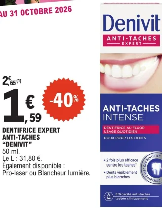 Dentifrice Expert Anti-taches Denivit