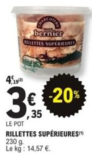 Daniel Bernier Rillettes Supérieures 230 g
