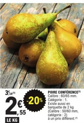Poires Conférence Les Vergers des Jouardières
