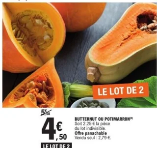 Butternut ou Potimarron Porchet
