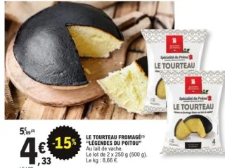 Le tourteau fromagé Légendes du Poitou Pâtisserie Baillon