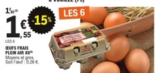 Œufs frais plein air x6 SCEA de la Pigeonnerie