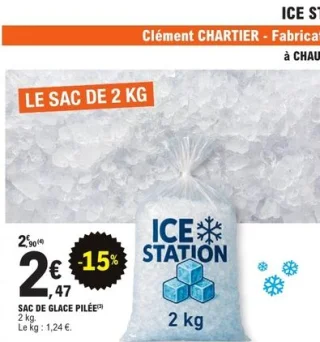 Sac de glace pilée Ice Station