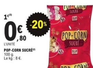 Pop-corn sucré Kreek's