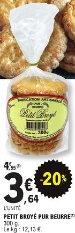 Petit broyé pur beurre Biscuiterie de Lencloître