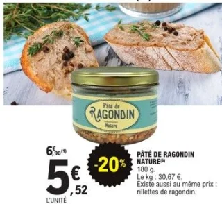 Pâté de ragondin nature Bruneteau