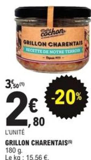 Grillon charentais Maître Cochon