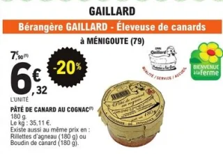 Pâté de canard au cognac GAILLARD