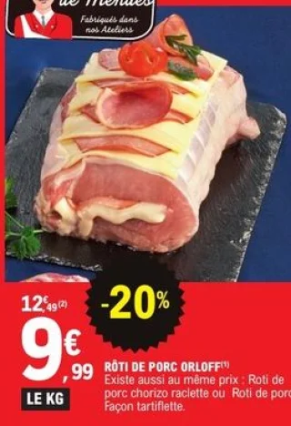 Rôti de porc Orloff Les Délices de Mendès