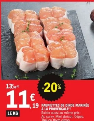 Paupiettes de dinde marinée à la Provençale Les Délices de Mendès