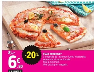 Pizza Nordique Les Délices de Mendès