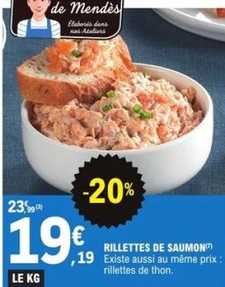 Rillettes de saumon Les Délices de Mendès
