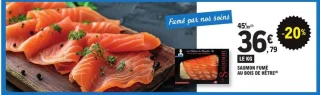 Saumon fumé au bois de hêtre Les Délices de Mendès