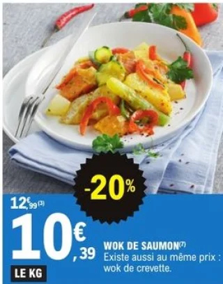 Wok de saumon