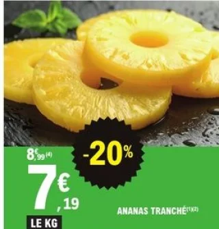 Ananas tranché Les Délices de Mendès