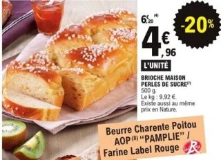 Brioche Maison Perles de Sucre Les Délices de Mendès