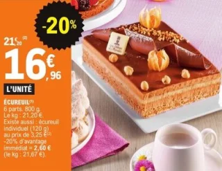 Écureuil 6 parts 800 g