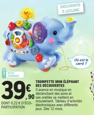 Vtech baby Trompette mon éléphant des découvertes
