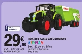 Tracteur "Claas" avec remorque K!Dway