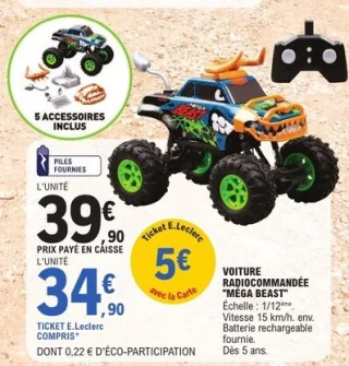 Voiture radiocommandée "Méga Beast"