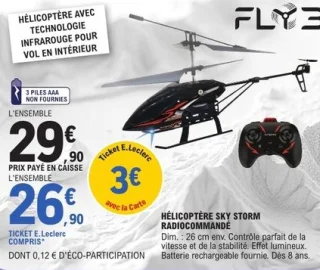 Hélicoptère Sky Storm Radiocommandé Flybotic