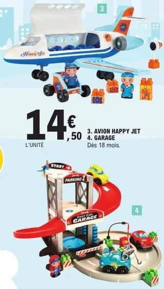Abrick Avion Happy Jet ou Garage