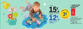 Jardin de bain / Tapis d'eau sensoriel Sophie la girafe