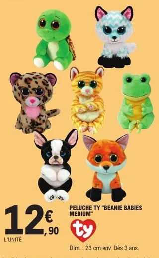 Peluche TY Beanie Babies Medium