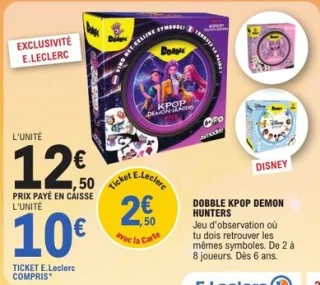 Jeu Dobble K-Pop Demon Hunters Asmodee