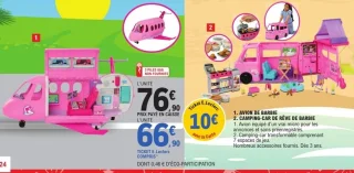 Avion de Barbie ou Camping-car de rêve de Barbie