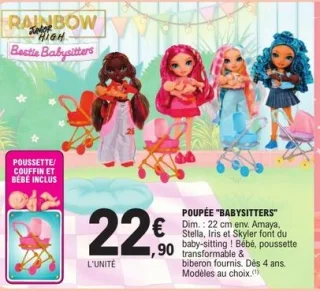 Poupée "Babysitters" Rainbow Junior High