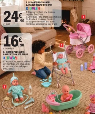 Le Landau de Manon ou Manon prend son bain K!Dway