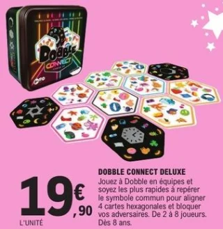 Jeu de cartes Dobble Connect Deluxe