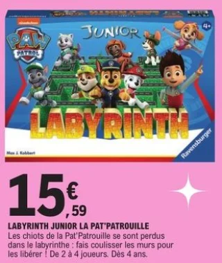 Labyrinth Junior La Pat'Patrouille Ravensburger