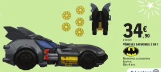 Véhicule Batmobile 2 en 1 Batman