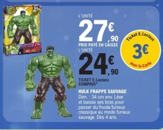 Figurine Hulk Frappe Sauvage Marvel 34 cm