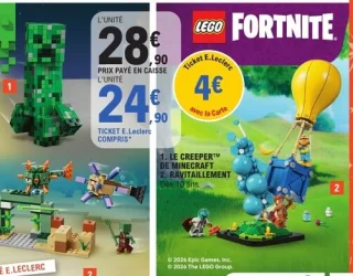 LEGO Le Creeper Minecraft ou Ravitaillement Fortnite