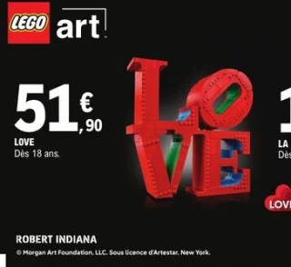 LEGO Art LOVE Robert Indiana