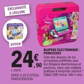 Blopens Électronique Princesses / Stitch