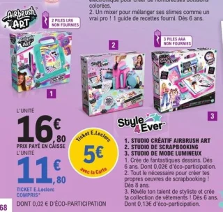 Studio Créatif Airbrush Art / Studio de Scrapbooking / Studio de Mode Lumineux Style 4 Ever