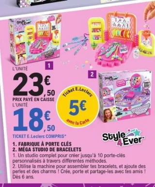 Fabrique à porte clés / Méga studio de bracelets Style 4 Ever
