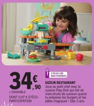 Play-Doh Sizzlin Restaurant