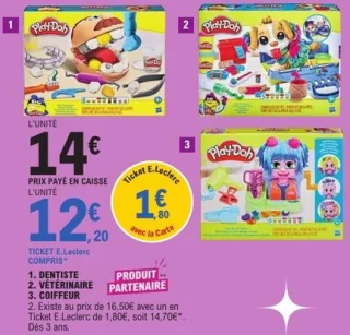 Play-Doh Dentiste, Vétérinaire ou Coiffeur