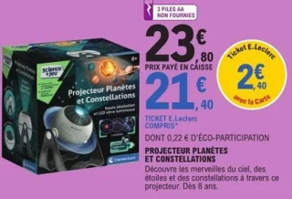 Projecteur Planètes et Constellations Clementoni Science & Jeu