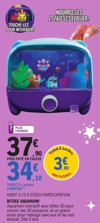 Aquarium interactif Bitzee