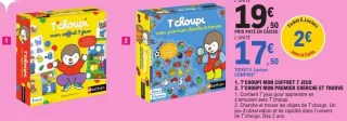 Nathan T'choupi mon coffret 7 jeux / T'choupi mon premier cherche et trouve