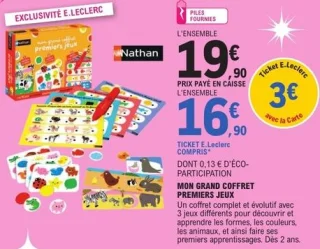 Nathan Mon grand coffret premiers jeux
