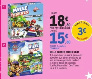 Jeu Mille Bornes Mario Kart / La Pat'Patrouille Dujardin